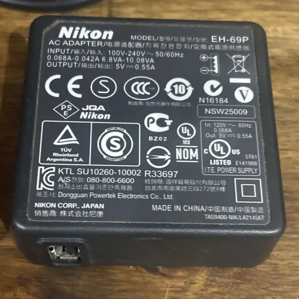Nikon COOLPIX Red Point & Shoot Digital Camera 5x Zoom Built-in Flash USB